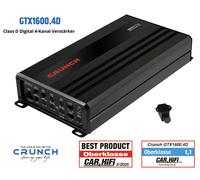 CRUNCH GTX1600.4D - Amplificateur numérique 4 canaux classe D avec 1600 W max - Gravity Mini amplificateurs - Crunch Car Audio Unlimited