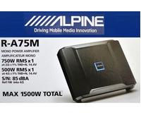 Alpine R-A75M Amplificateur Mono Numérique 1 Canal 1500 Watt Amplificateur 75...