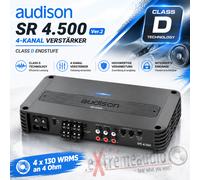 Amplificateur de Classe D Audison SR 4.500 900W 4 canaux avec Accentuation des Basses
