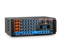 Amplificateur numérique avec Bluetooth, entrées 8 micros, réglages de l'égaliseur, son surround 5.1 pour événements et spectacles