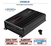 Crunch GTX1200.2D | Amplificateur numérique à 2 canaux classe D