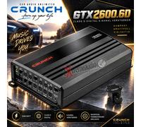 CRUNCH GTX2600.6D Amplificateur numérique 6 canaux avec 2640 W max. | Gravity Mini AMPLIFIERS | CRUNCH Car Audio Unlimited