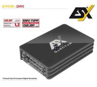 Amplificateur numérique ESX Q-FOURV2 (24V) 4 canaux 24 volts pour ca...