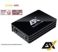Amplificateur ESX Q-FOURv3-24V 4 canaux 24V pour camion, camion, autocar 24...