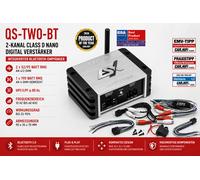 Amplificateur numérique ESX QS-TWO-BT 2 canaux Mini Nano avec récepteur...