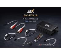 Amplificateur numérique ESX SX-FOUR 4 canaux MINI ultra compact 500 watts RMS