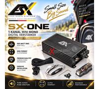 Amplificateur numérique mono ESX SX-ONE 1 canal MINI avec dimensions ultra...
