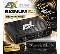 ESX Amplificateur numérique SX800.4-4 canaux classe D avec 800 W RMS de la série SIGNUM