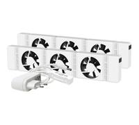 SpeedComfort Ventilateur de Radiateur Lot de 2 - 2 ventilateurs de radiateur - ventilateur de chauffage écoénergétique - chauffage 2x plus rapide - Jusqu'à 22% d'économie d'énergie - Silencieux