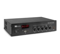 Amplificateur Power Dynamics PDM25 - 100V 25W, Bluetooth, lecteur MP3, USB, AUX, télécommande sans fil