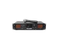 Amplificateur professionnel - SKYTEC - 300VHFMP3 - 2x150W (4Ω) - 300W - Micro sans fil, MP3/USB