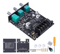 Amplificateur Puissance Numérique 50W+50W Stéréo Haute Fidélité avec Réglage Basse et Protection Surchauffe pour Projet Audio DIY et Mini Système Son