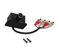 Amplificateur RCA Contrôleur de niveau de volume avec bouton de commande rotatif 2 vis pour haut-parleur, basse, caisson de basses
