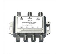 Amplificateur-répartiteur Satellite TV 3 entrées 4 sorties zinc pour 4 utilisateurs sans interférence