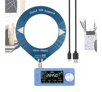 Amplificateur sans fil - Récepteur radio de poche FM - Écran HD LSB USB AM - Batterie 800 mA - Lecteur compact avec antenne de 4,8 cm - Écran IPS - Pour camping-car, home cinéma, camion, studio
