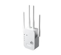 Amplificateur sans Fil WiFi - Prolongateur de Portée Internet, Répéteur Puissant | Boosteur WiFi avec 4 Antennes, Connexion Stable et Sécurisée pour Maison, Bureau, Streaming, Télétravail et