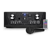 Amplificateur hi-fi Gefroy Amplificateur Skytronic karaoké noir USB/SD/FM 160W + 1 Microphone filaire 103.134