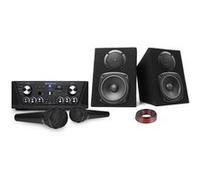 Amplificateur Skytronic karaoké USB/SD/FM 160W + Enceintes compactes 2x100W + 2 Micros