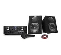 Amplificateur Skytronic karaoké USB/SD/FM 160W + Enceintes compactes 2x100W + Micro noir