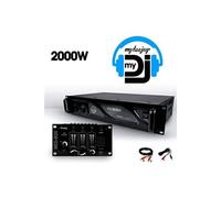 Ibiza Amplificateur sono MY DEEJAY AX-2000 2x1000W + Table de mixage DJ SONO MIX800