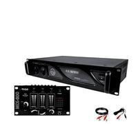 Amplificateur sono 2 x 1500W MY DEEJAY AX-3000 MyDj + table de mixage DJ sono MIX800 Ibiza