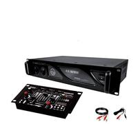 Amplificateur sono 2 x 500W MY DEEJAY AX-1000 MyDj + Table de mixage DJ21 4 voies 7 entrées + USB