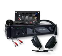 Amplificateur sonorisation 4000W / Table de mixage DJ USB Bluetooth, ventilation continue, Casque, Micro, Câble - Pack Bm Sonic