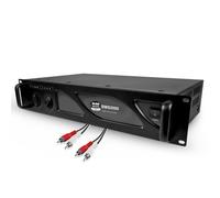 BMI Ampli Puissance PRO DJ - BMSonic BMS-2000-2000W - Technologie MOSFET avec Ventilation Continue - Câble RCA/RCA Inclus - Noir