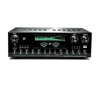 Amplificateur stéréo 1800 W, 7.1 canaux audio domestique, Bluetooth, entrées optiques/coaxiales/USB, entrées micro, karaoké, compatible avec haut-parleurs home cinéma