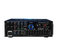 Amplificateur stéréo Bluetooth 5.0 de 2000W, prend en charge USB/SD/AUX, avec télécommande, 336BU, prise EU