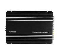 Amplificateur stéréo de voiture, 5200W amplificateur de puissance Audio 4 canaux 12V noir en alliage d'aluminium Auto voiture Hifi stéréo ampli système Audio de voiture
