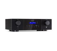 AUNA AMP-4000 Amplificateur Stéréo HiFi avec Radio Dab+, Télécommande USB, Écran LED, Noir