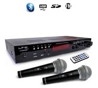 Amplificateur stéréo HIFI LTC ATM6000BT - 100W USB/SD/MP3/Bluetooth & Karaoké avec 2 Micros filaires
