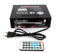 Amplificateur stéréo HiFi Mini Bluetooth Amplificateur Audio stéréo USB Digital Power Audio Amplifier avec écran LCD 600W pour la Maison, Votre voitur
