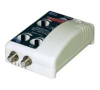 Elap 372012 Amplificateur TV TNT Intérieur - 2 Sorties - Filtre 5G Blanc