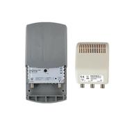 Kit Amplificateur TNT Réglable 1E 2S Gain 35dB + Alimentation 24V 1E 2S antenne TV râteau SEDEA