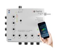 Amplificateur Tv Tnt Intérieur 8 Sorties 22Db Connecté Filtré 4G-5G - Fonctionne Avec L'Application Mobile Tv Finder Pour Trouver Le Meilleur Signal Disponible. Convient À Toute Antenne