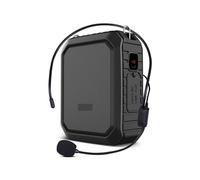 Amplificateur vocal, Amplificateur Vocal Portable M800, Avec Microphone Filaire, For Enseignants, Haut-parleur Étanche IPX5, Batterie Externe 4400mAh(Zwart)