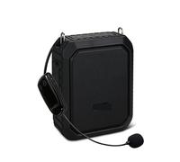 Amplificateur vocal, Amplificateur Vocal Sans Fil Portable 18W, For Enseignants, Microphone UHF, Haut-parleur Étanche, Batterie Externe 4400mAh(Zwart)