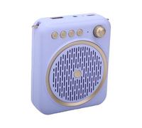 Amplificateur Vocal avec Réduction du Bruit (PURPLE) | Conception portable, autonomie de 10 heures, poids léger, lecture USB, prend en charge Bluetooth, pour l\'enseignement, le