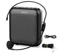 Amplificateur Vocal Portable, Megaphone avec Micro Filaire pour Enseignants | 10W, 4000mAh, 30 h d'autonomie, Recharge USB-C, Son Puissant et Net, Son Claira, Guides ormation|Extérieur|Formateurs