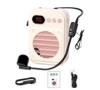 Amplificateur vocal portable, parfait pour parler en public, aussi bien en extérieur qu'en intérieur. La sangle réglable facilite l'installation de n'importe qui. Amplificateur audio, microphone perso
