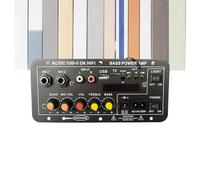 Amplificateur Voiture | Stéréo Sans Fil Avec Affichage Et Fente Pour Carte,Amplificateur Audio Voiture,Pour Femmes Hommes Enceintes Système Audio Domestique Véhicule Karaoké Activités De Plein Air Cam