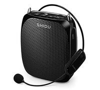 Amplificateur Voix Portable avec Micro-Casque Rechargeable SHIDU10W 2000mAh amplificateur de Voix sans Fil Vocal Microphone système de sonorisation pour Enseignants, Guides,entraîneurs,présentateurs