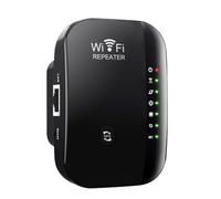 Amplificateur Wi-Fi avec prise - Répéteur WiFi 300 Mbit/s - Répéteur Wi-Fi 2,4 GHz avec WPS - Amplificateur Internet pour jusqu'à 3000 m² et 30+ appareils - Câble réseau inclus - Compatible avec tous