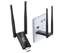 Amplificateur WiFi - Amplificateur de Portée pour Routeur | de Signal Longue Portée | pour Intérieur Extérieur Garage sous-Sol Bureau à Domicile Appartement Chambre Universitaire