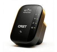 Amplificateur WiFi avec port Ethernet - Amplificateur de portée WiFi avec couverture plus large de 3 60 m², prise britannique, noir