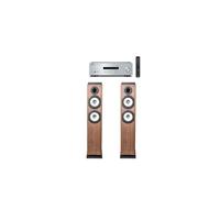 AMPLIFICATEUR YAMAHA R S202D ARGENT + PAIRE D ENCEINTES COLONNE CABASSE JERSEY MT32 2 NOYER