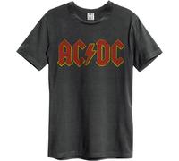 Amplified - "AC/DC Logo" T-shirt pour homme/femme unie GD268 (XS) (Anthracite)