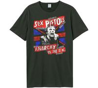 Amplified - "Anarchy In The Uk" T-shirt pour homme/femme unie GD1642 (M) (Charbon de bois)